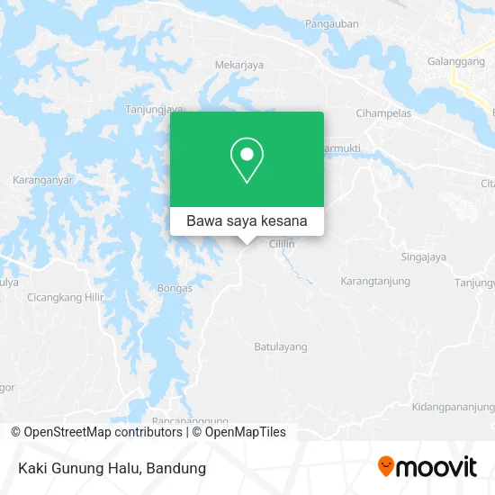 Peta Kaki Gunung Halu
