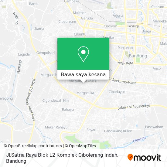 Peta Jl.Satria Raya Blok L2 Komplek Cibolerang Indah