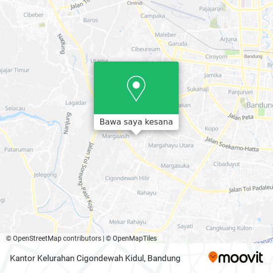 Peta Kantor Kelurahan Cigondewah Kidul