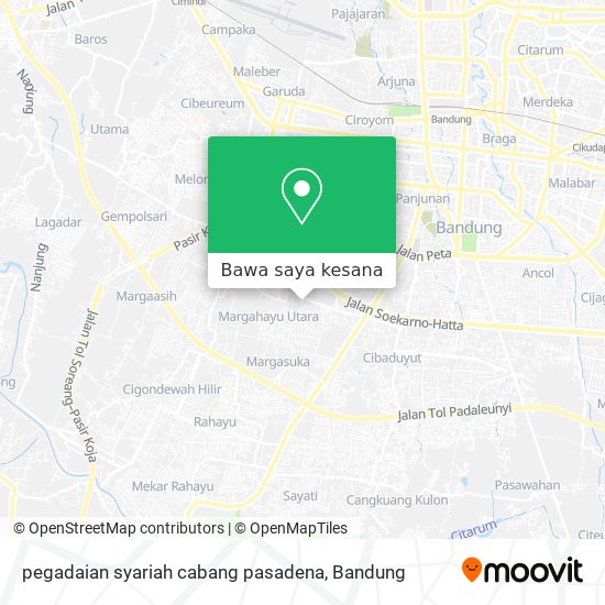 Peta pegadaian syariah cabang pasadena