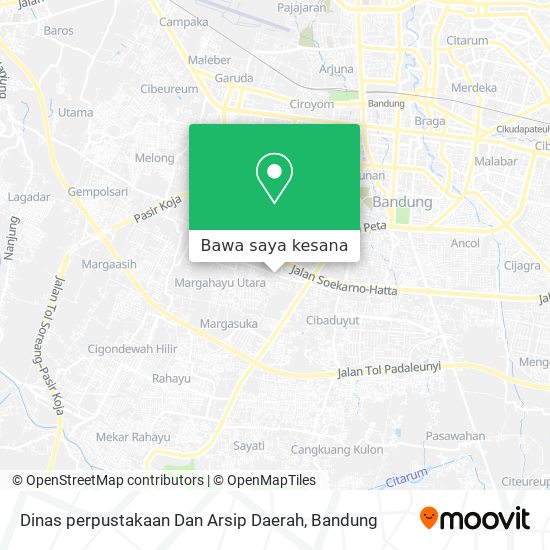 Peta Dinas perpustakaan Dan Arsip Daerah