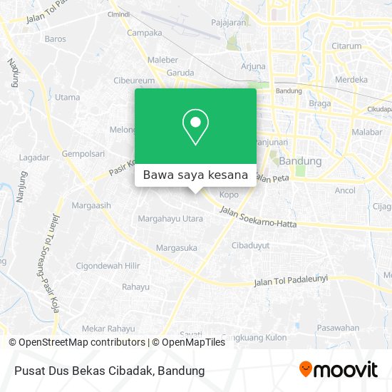 Peta Pusat Dus Bekas Cibadak