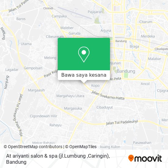 Peta At ariyanti salon & spa (jl.Lumbung ,Caringin)