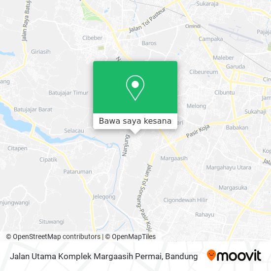Peta Jalan Utama Komplek Margaasih Permai