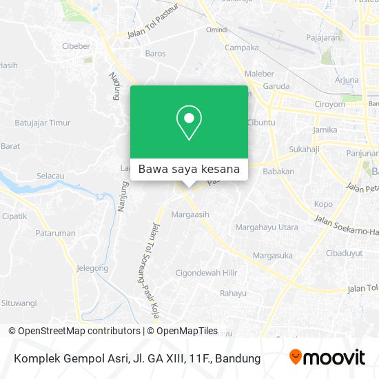 Peta Komplek Gempol Asri, Jl. GA XIII, 11F.
