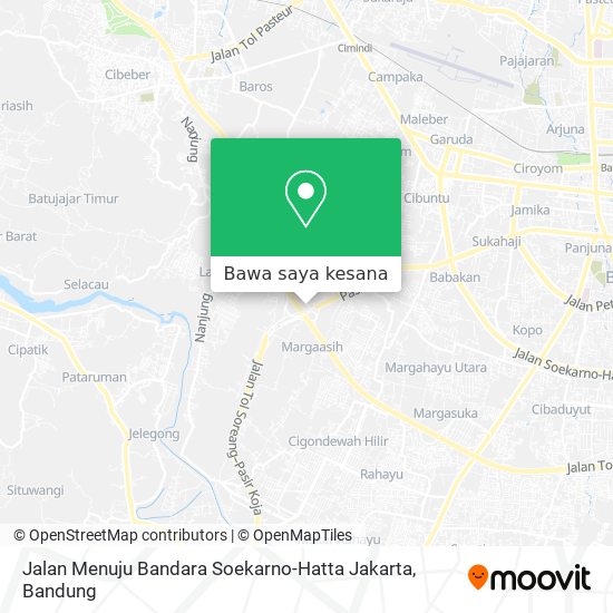 Peta Jalan Menuju Bandara Soekarno-Hatta Jakarta