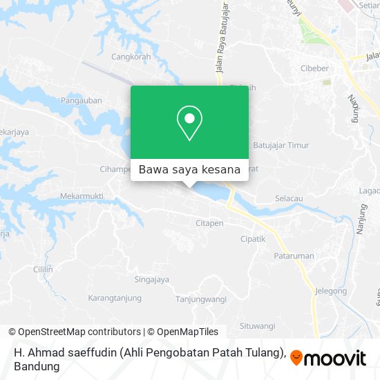 Peta H. Ahmad saeffudin (Ahli Pengobatan Patah Tulang)