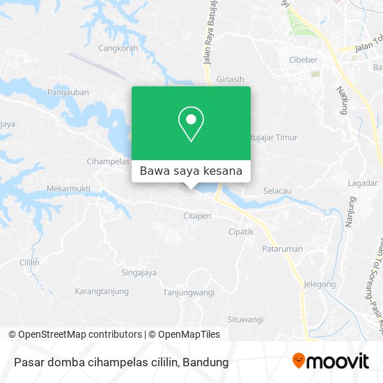 Peta Pasar domba cihampelas cililin