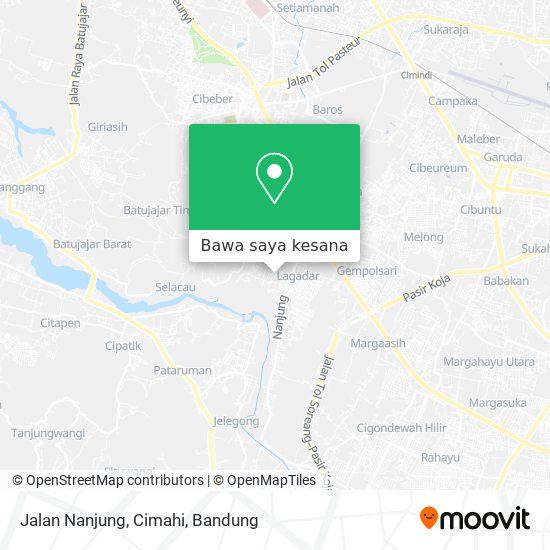 Peta Jalan Nanjung, Cimahi