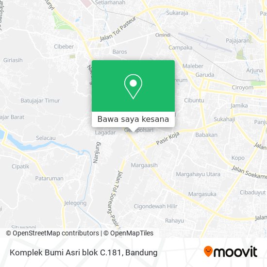 Peta Komplek Bumi Asri blok C.181
