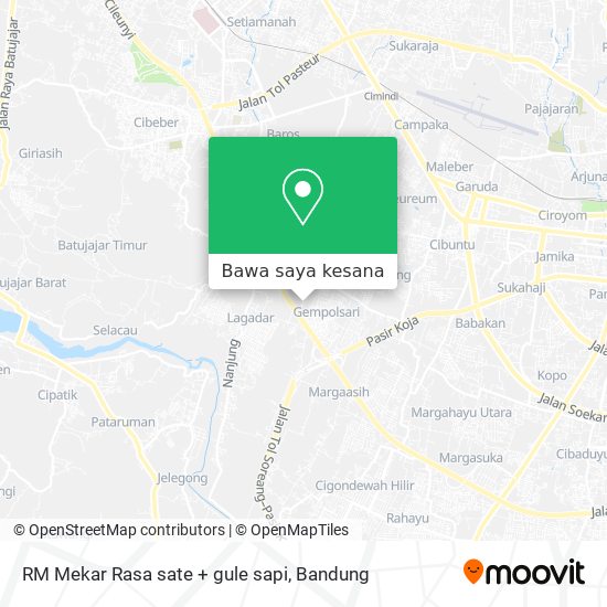 Peta RM Mekar Rasa sate + gule sapi