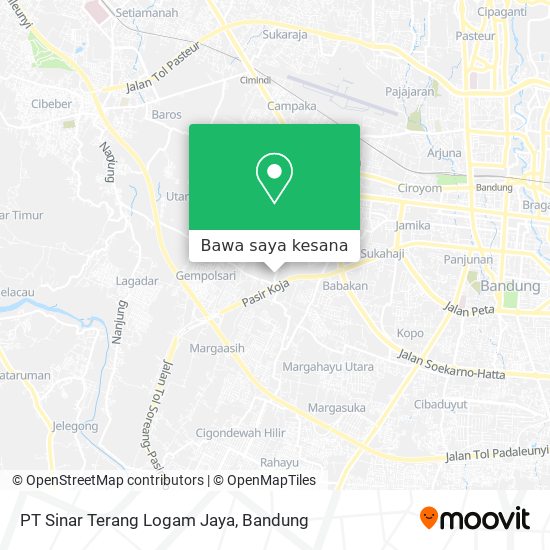 Peta PT Sinar Terang Logam Jaya