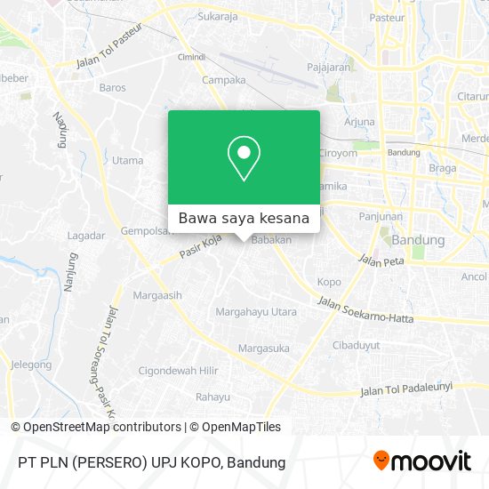 Peta PT PLN (PERSERO) UPJ KOPO
