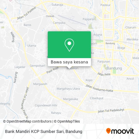 Peta Bank Mandiri KCP Sumber Sari