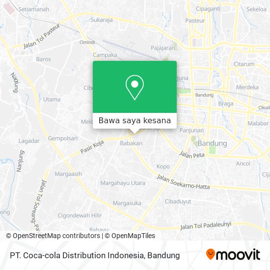 Peta PT. Coca-cola Distribution Indonesia