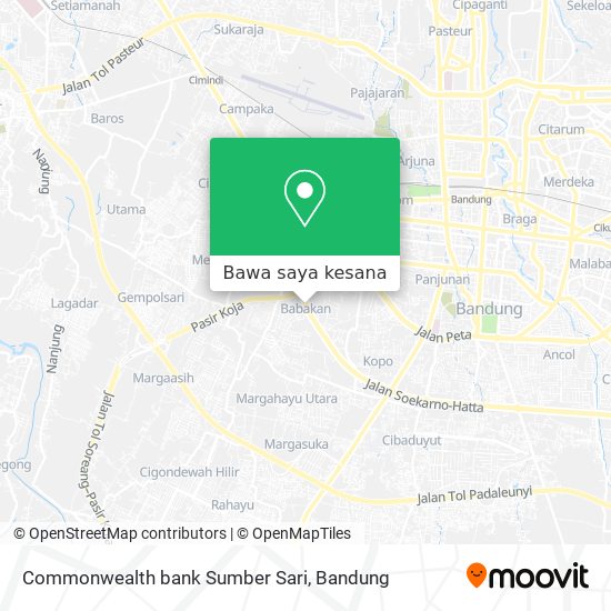 Peta Commonwealth bank Sumber Sari
