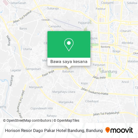 Peta Horison Resor Dago Pakar Hotel Bandung