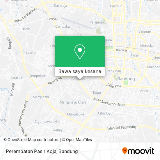 Peta Perempatan Pasir Koja