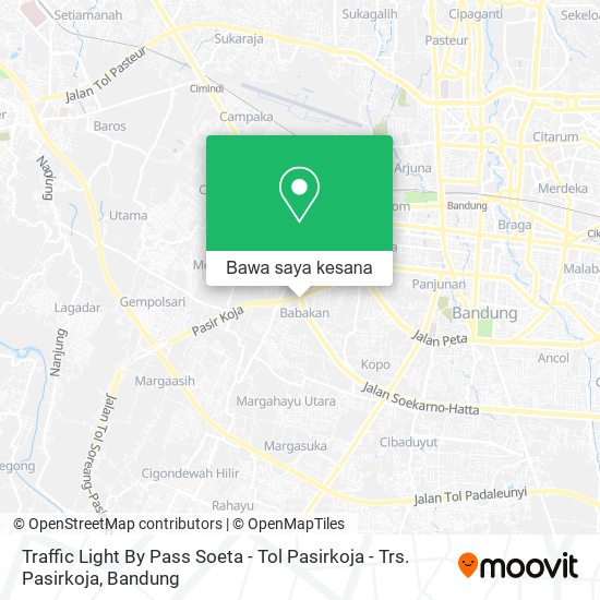 Peta Traffic Light By Pass Soeta - Tol Pasirkoja - Trs. Pasirkoja