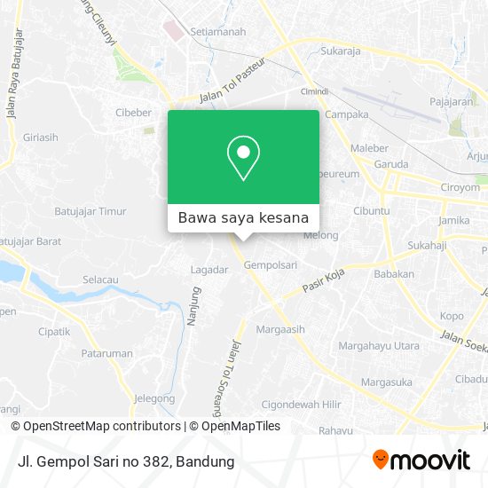 Peta Jl. Gempol Sari no 382