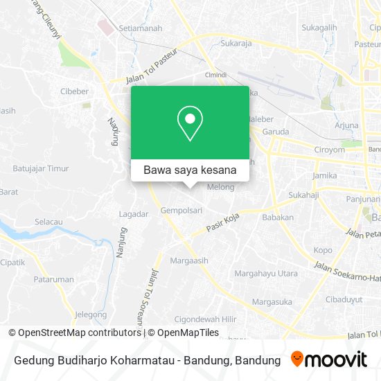 Peta Gedung Budiharjo Koharmatau - Bandung