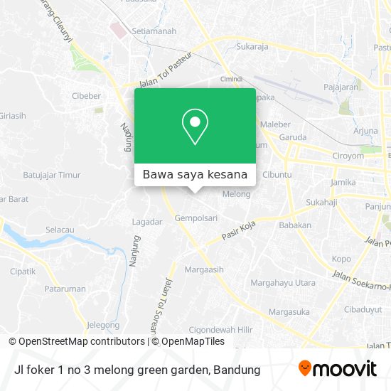 Peta Jl foker 1 no 3 melong green garden