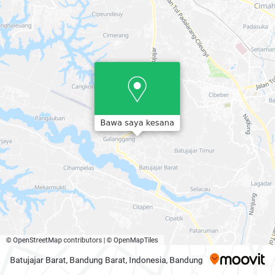 Peta Batujajar Barat, Bandung Barat, Indonesia