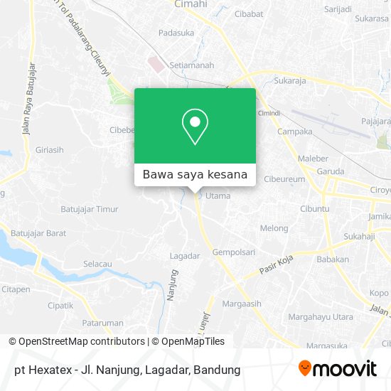 Peta pt Hexatex - Jl. Nanjung, Lagadar