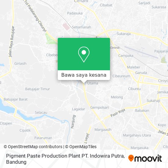 Peta Pigment Paste Production Plant PT. Indowira Putra