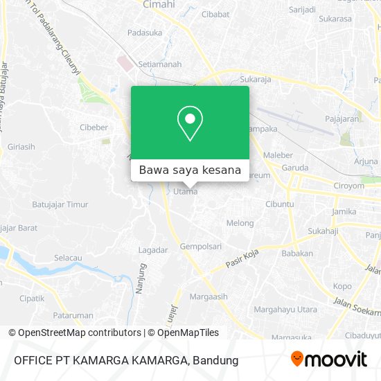 Peta OFFICE PT KAMARGA KAMARGA