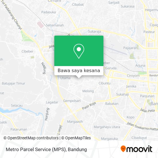 Peta Metro Parcel Service (MPS)
