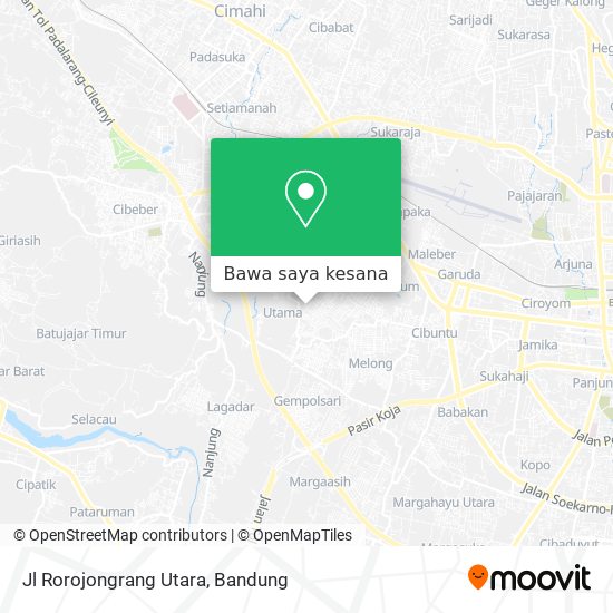 Peta Jl Rorojongrang Utara