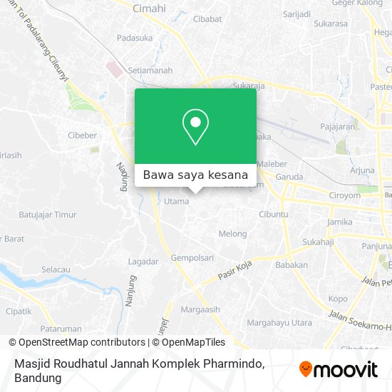 Peta Masjid Roudhatul Jannah Komplek Pharmindo