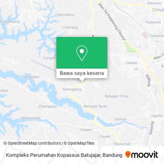 Peta Kompleks Perumahan Kopassus Batujajar