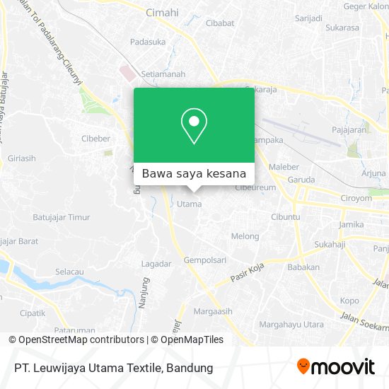 Peta PT. Leuwijaya Utama Textile