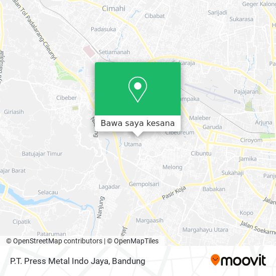 Peta P.T. Press Metal Indo Jaya