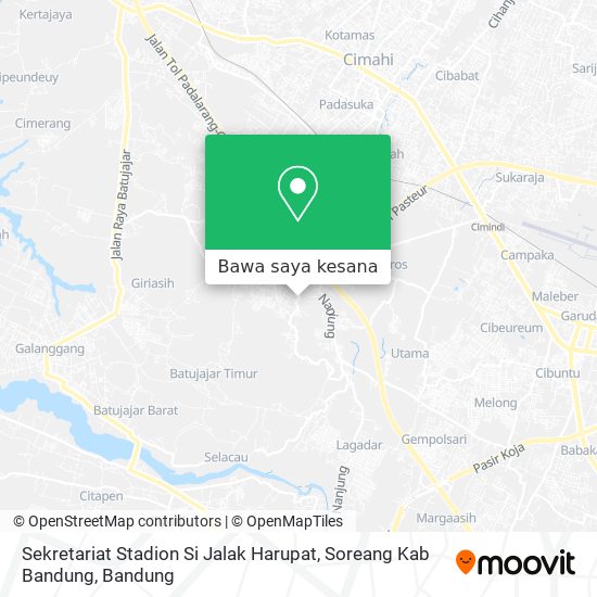 Peta Sekretariat Stadion Si Jalak Harupat, Soreang Kab Bandung