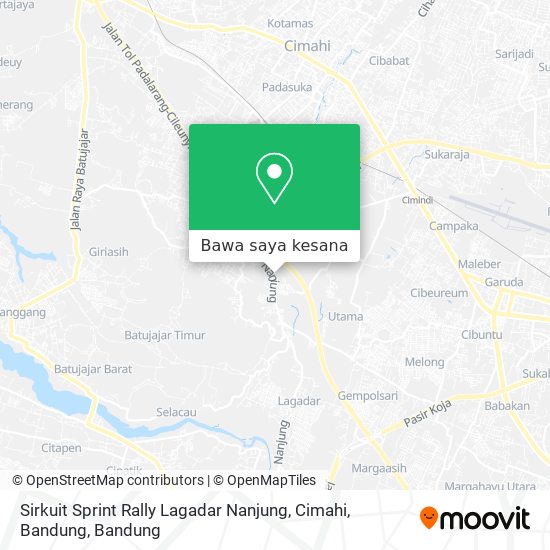 Peta Sirkuit Sprint Rally Lagadar Nanjung, Cimahi, Bandung