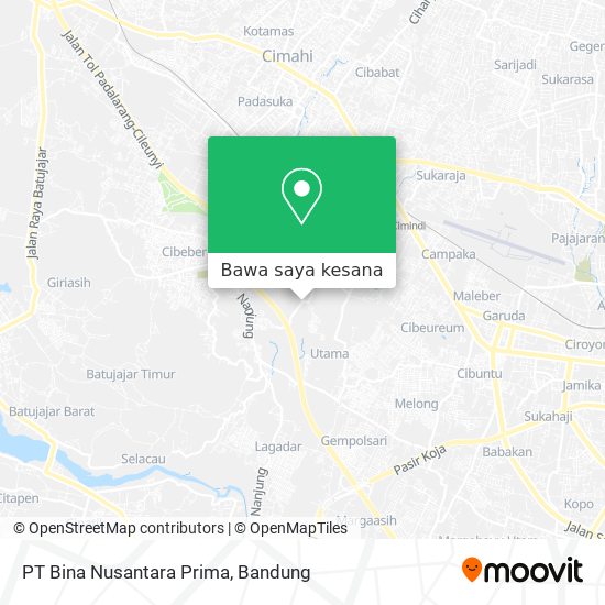 Peta PT Bina Nusantara Prima