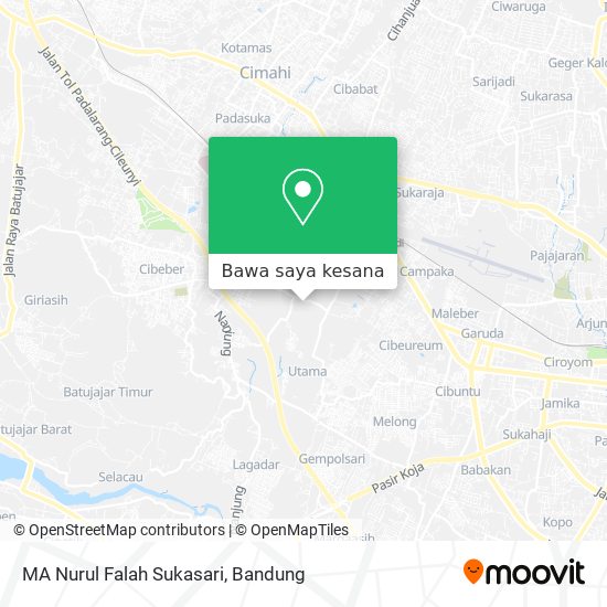 Peta MA Nurul Falah Sukasari