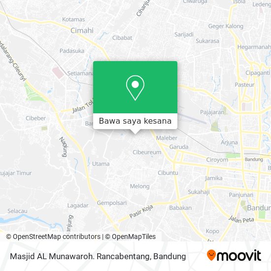 Peta Masjid AL Munawaroh. Rancabentang