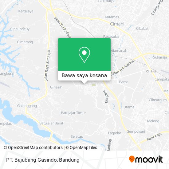 Peta PT. Bajubang Gasindo