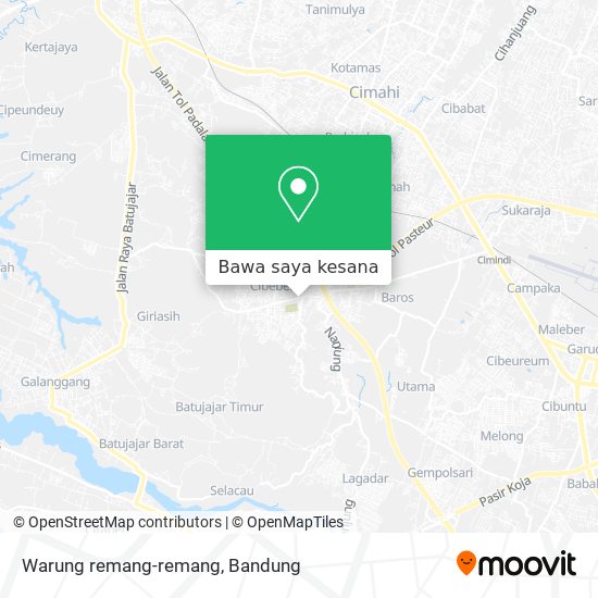 Peta Warung remang-remang