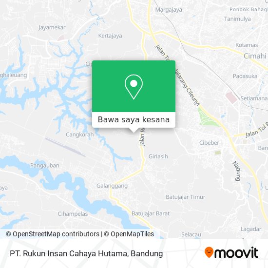 Peta PT. Rukun Insan Cahaya Hutama