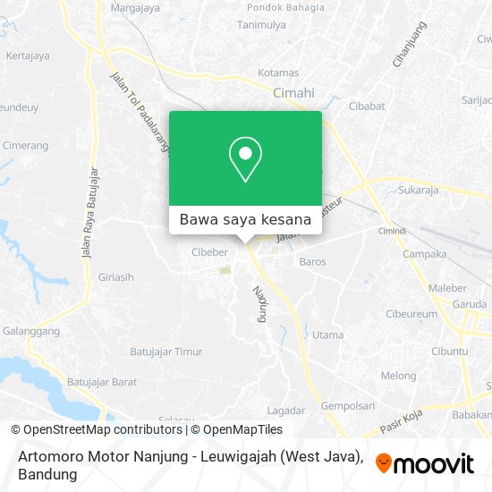 Peta Artomoro Motor Nanjung - Leuwigajah (West Java)