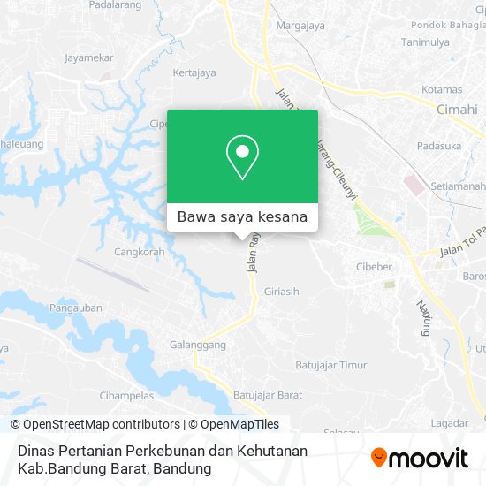 Peta Dinas Pertanian Perkebunan dan Kehutanan Kab.Bandung Barat