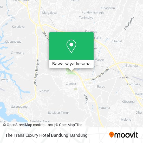 Peta The Trans Luxury Hotel Bandung