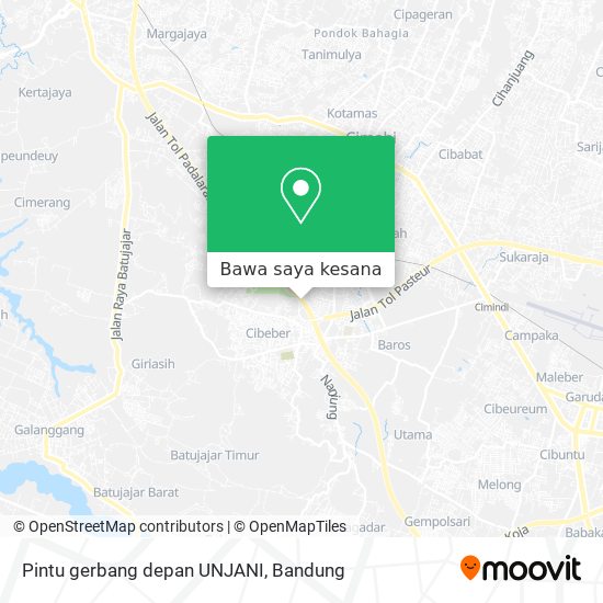 Peta Pintu gerbang depan UNJANI