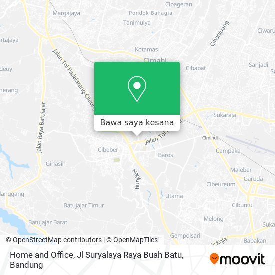 Peta Home and Office, Jl Suryalaya Raya Buah Batu