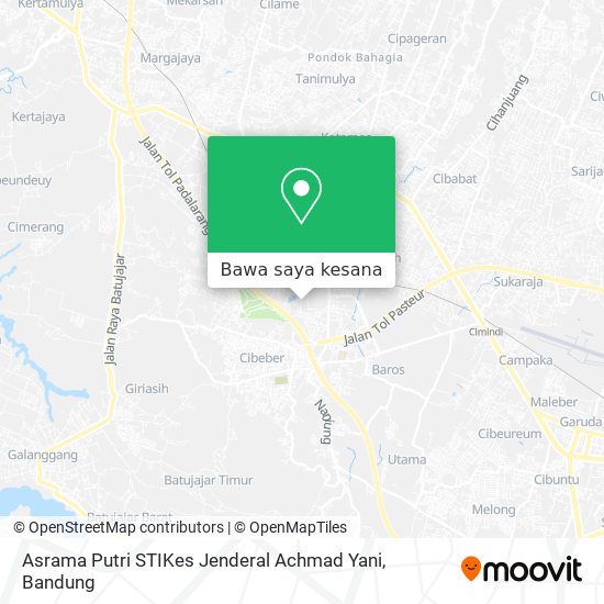 Peta Asrama Putri STIKes Jenderal Achmad Yani
